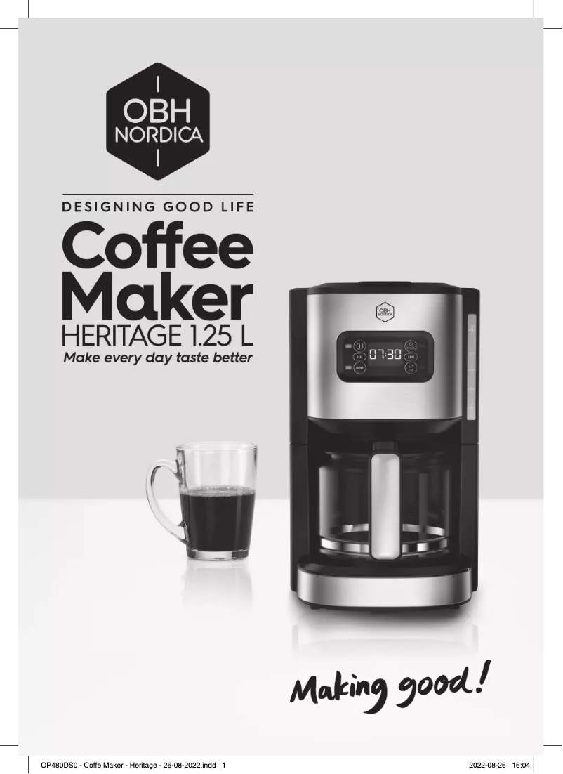 Página 1 del manual Manual de usuario OBH Nordica Heritage OP480DS0