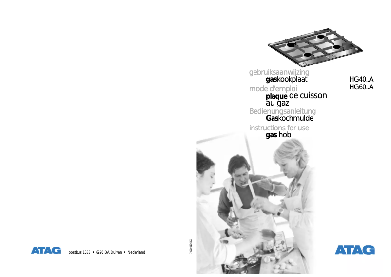 Page 1 de la notice Manuel utilisateur Atag HG40A