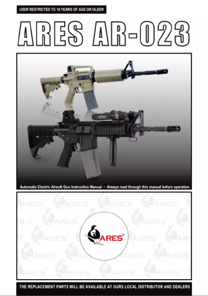 Page n°1 - Manuel utilisateur Ares AR-023