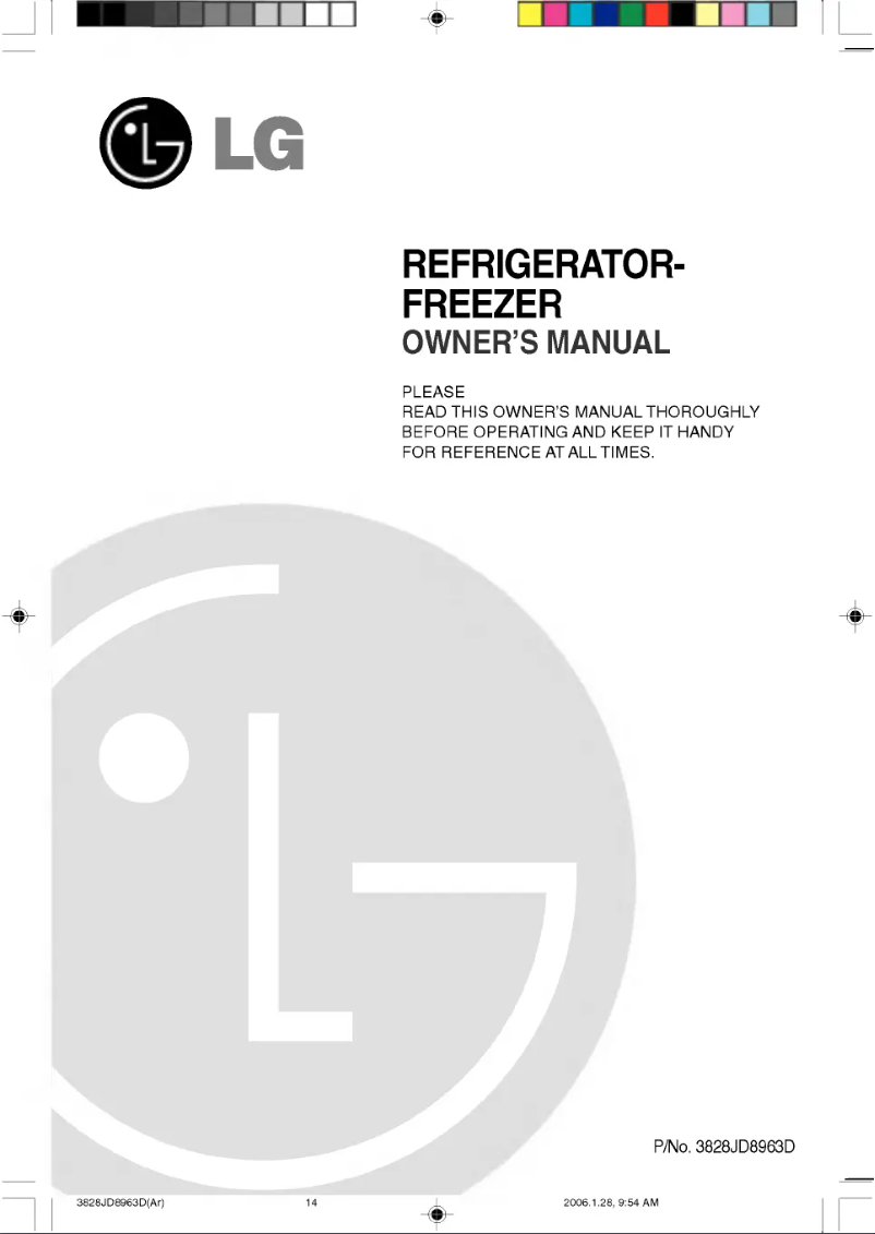 Page n°1 - Manuel utilisateur LG GR-G712JBQ