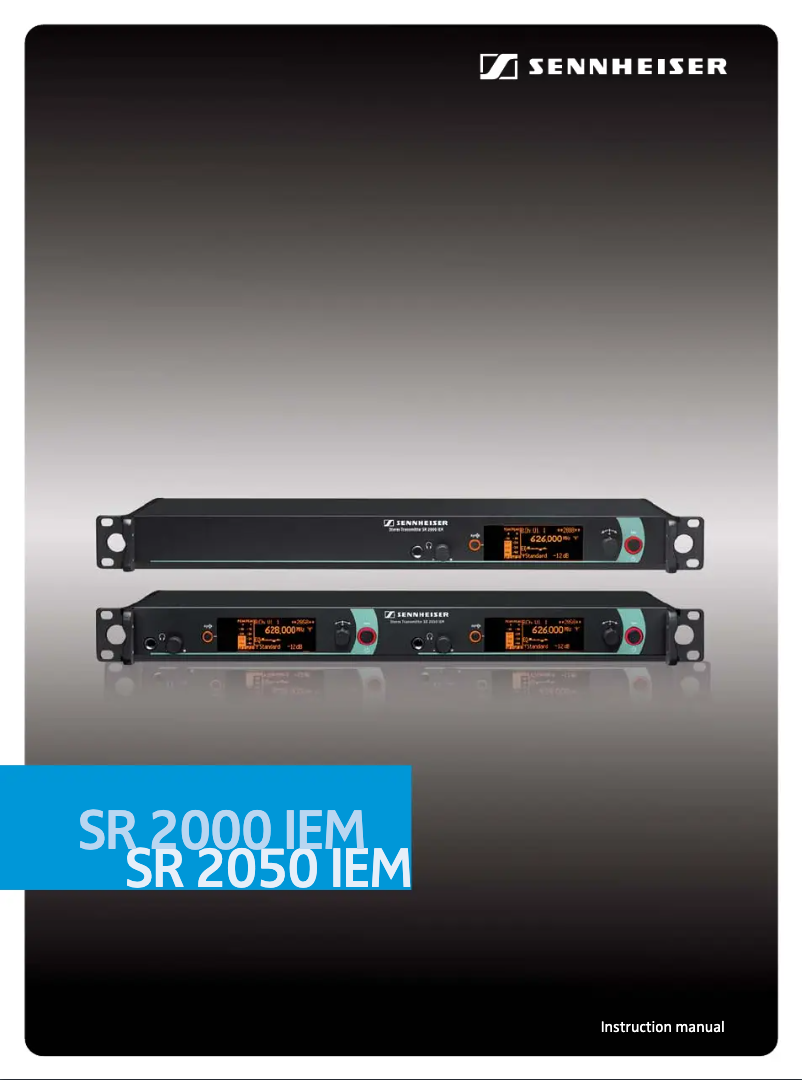 Image de la première page du manuel de l'appareil SR 2000