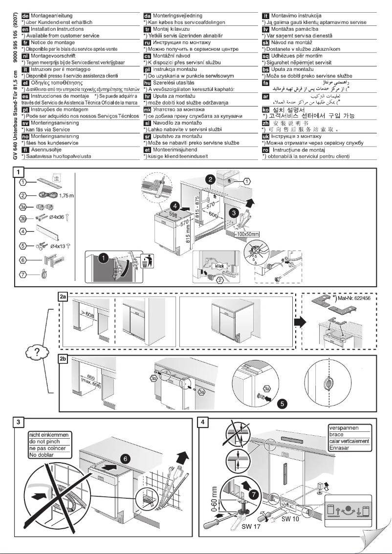 Page n°1 - Manuel utilisateur Bosch SMU58M75TR