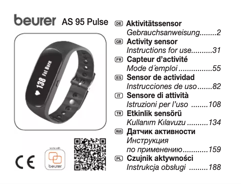 Page n°1 - Mode d'emploi Beurer AS 95