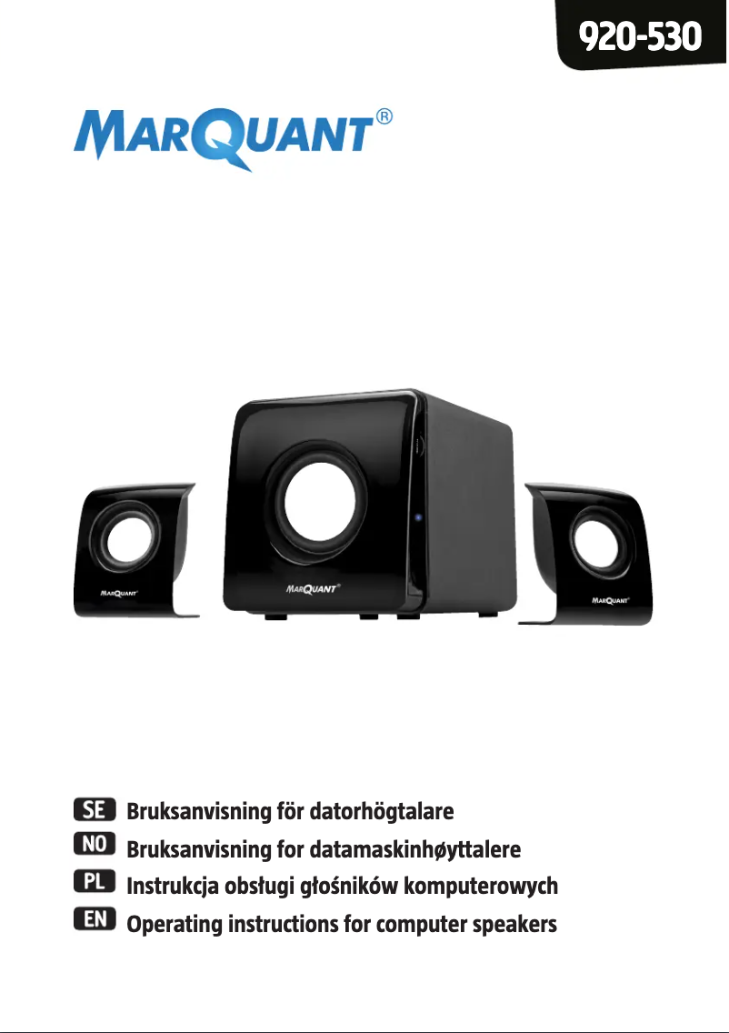 Page 1 de la notice Manuel utilisateur Marquant 920-530