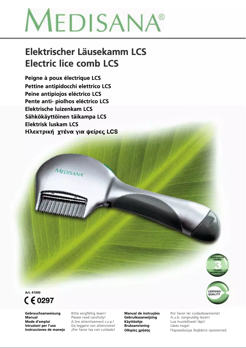 Página 1 del manual Manual de usuario Medisana LCS