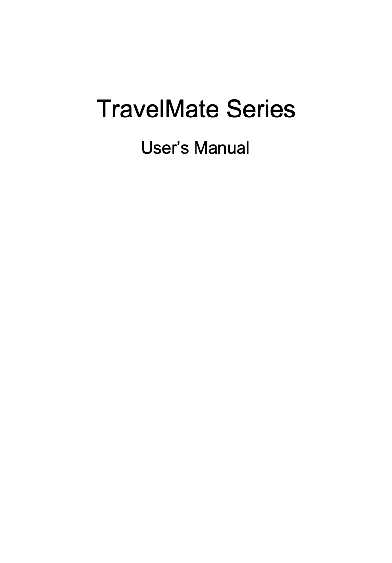 Página 1 del manual Manual de usuario Acer TravelMate P273