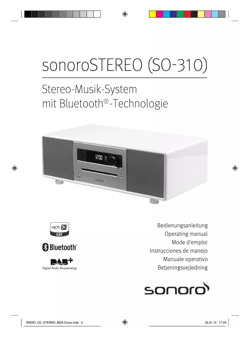 Página 1 del manual Manual de usuario Sonoro Stereo
