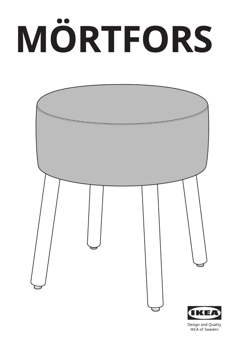 Page 1 de la notice Manuel utilisateur Ikea MÖRTFORS 705.702.47