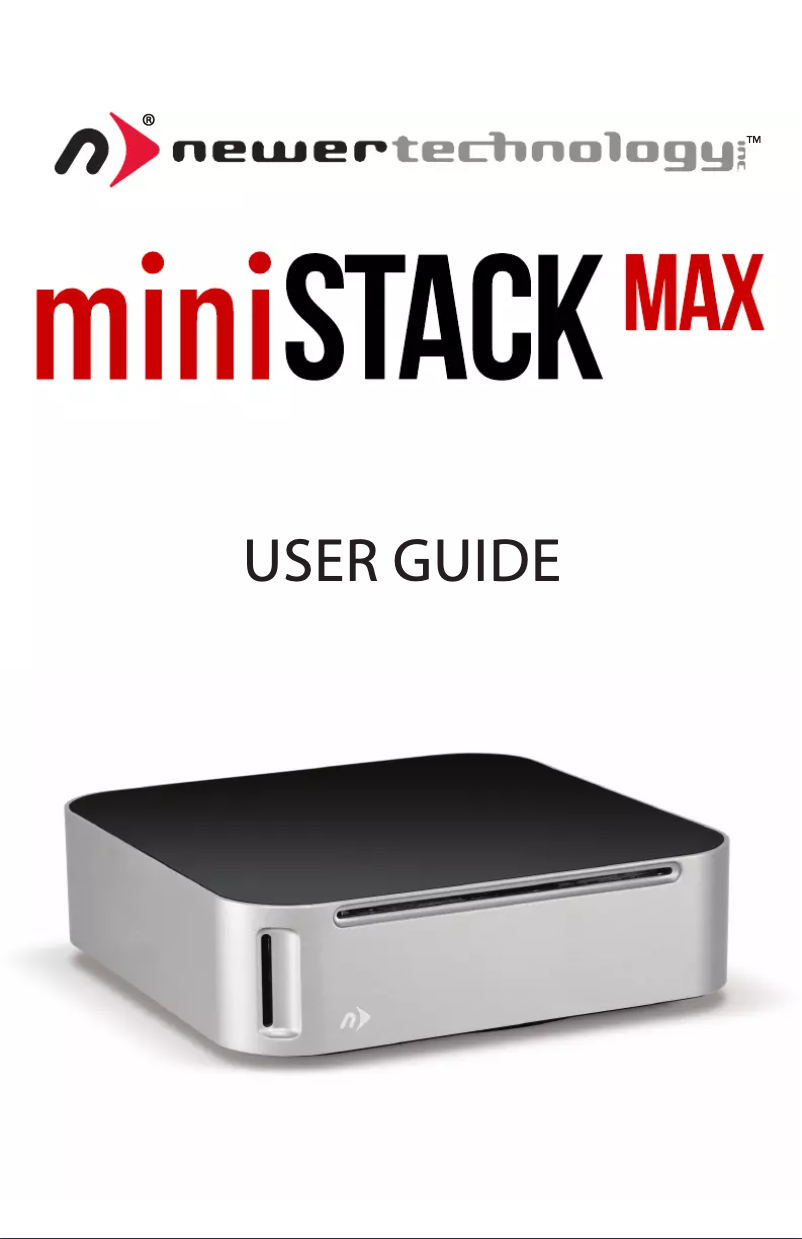 Page n°1 - Manuel utilisateur NewerTech miniStack MAX