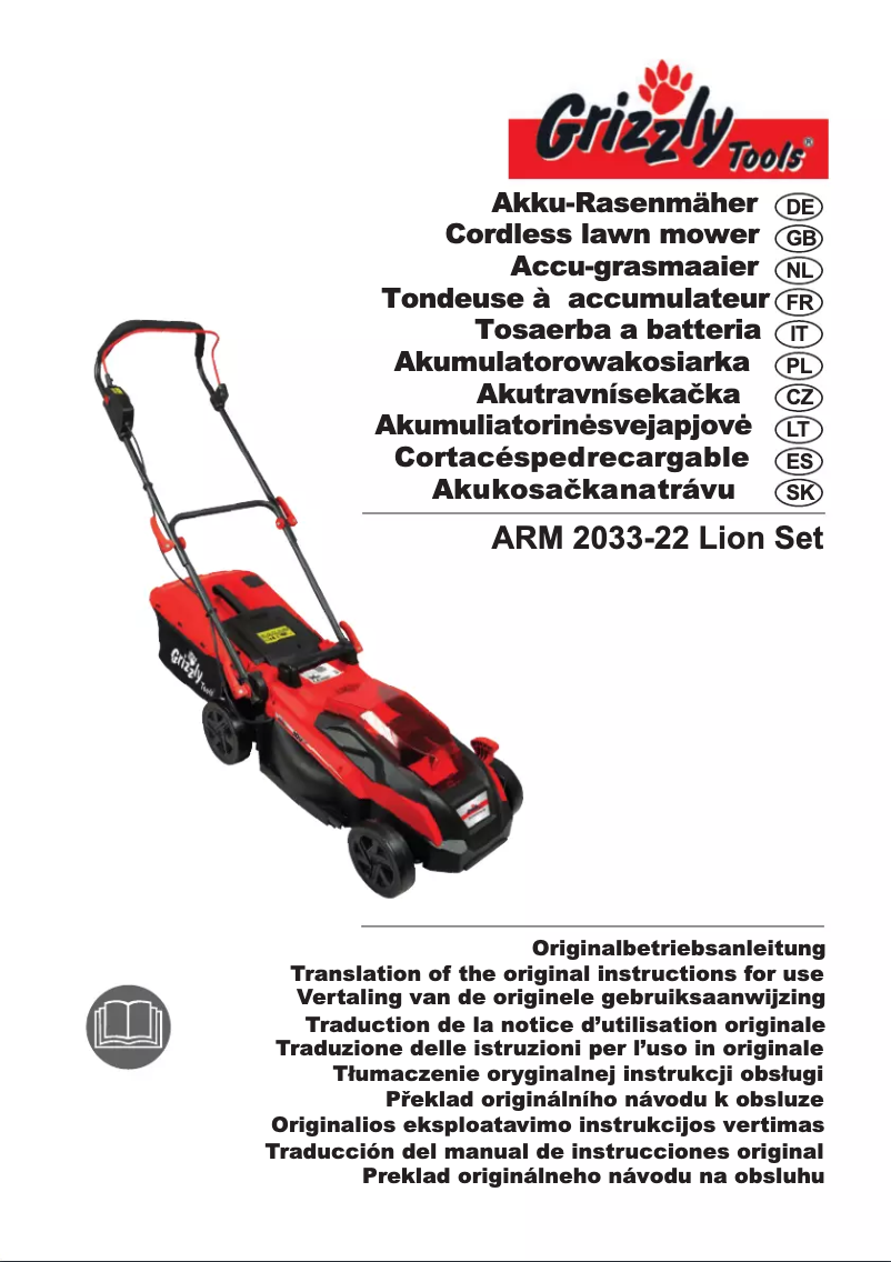Page 1 de la notice Manuel utilisateur Grizzly ARM 2033-22 Lion Set