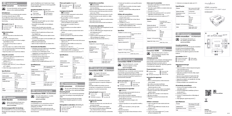 Page 1 de la notice Manuel utilisateur Nedis VCON3456AT