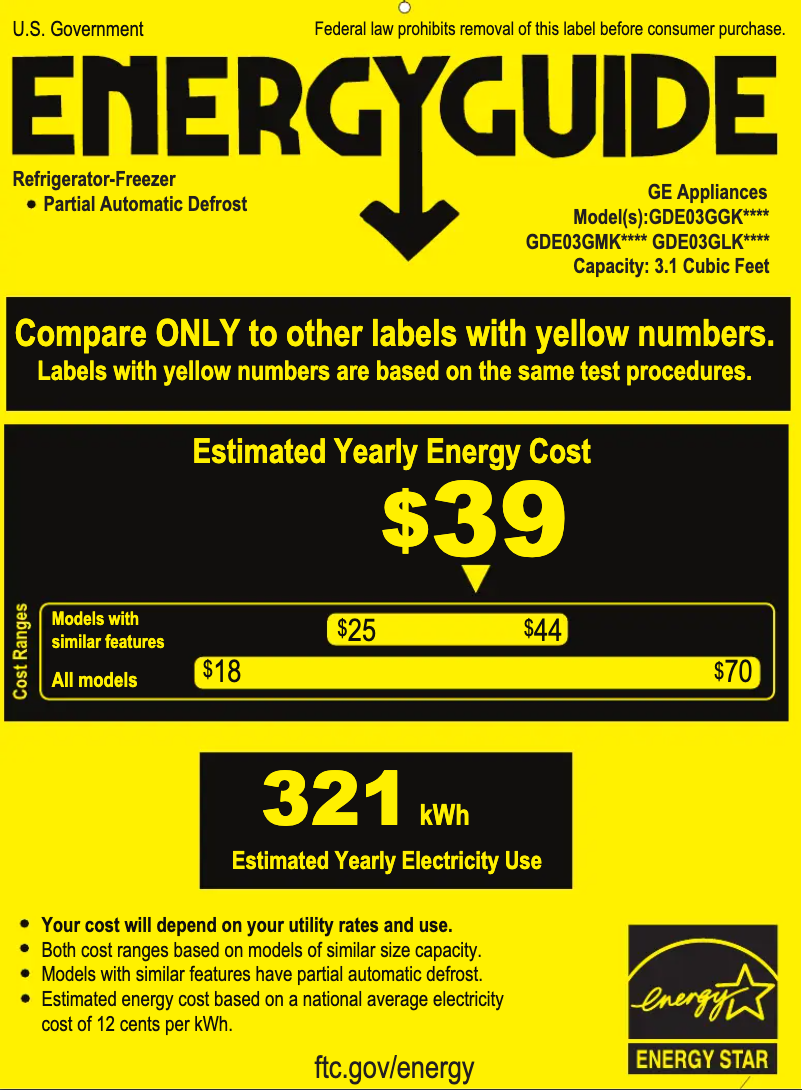 Image de la première page du manuel de l'appareil GDE03GMKED