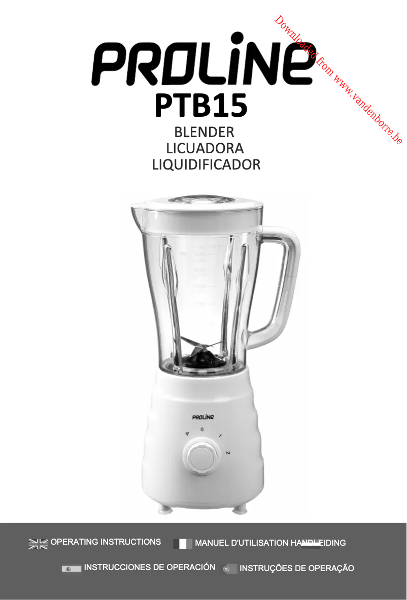 Image de la première page du manuel de l'appareil PTB15