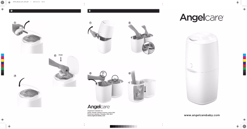 Page n°1 - Manuel utilisateur Angelcare Nappy