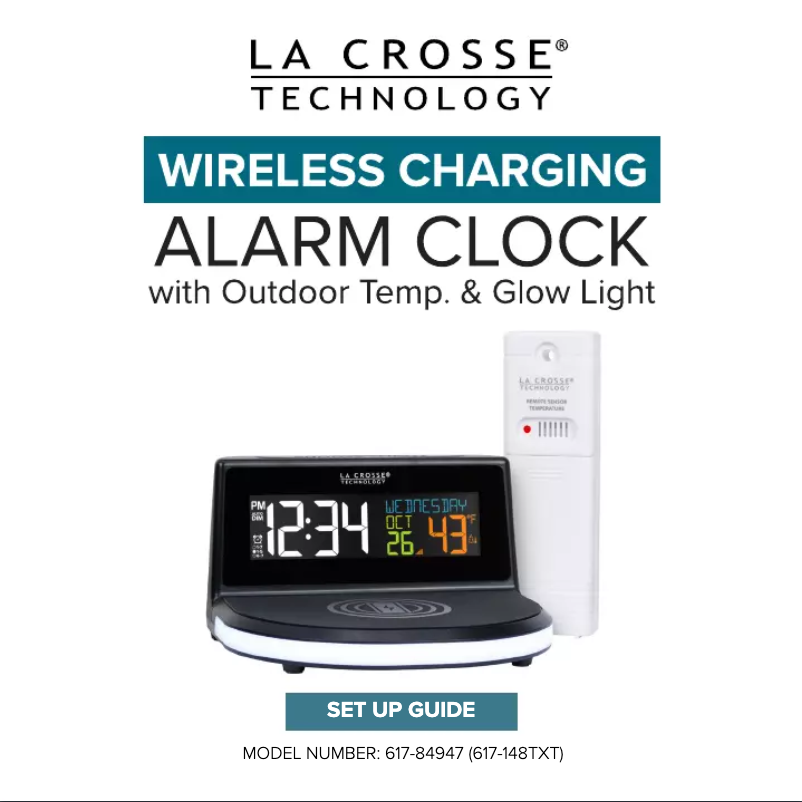 Page n°1 - Manuel utilisateur La Crosse Technology 617-84947