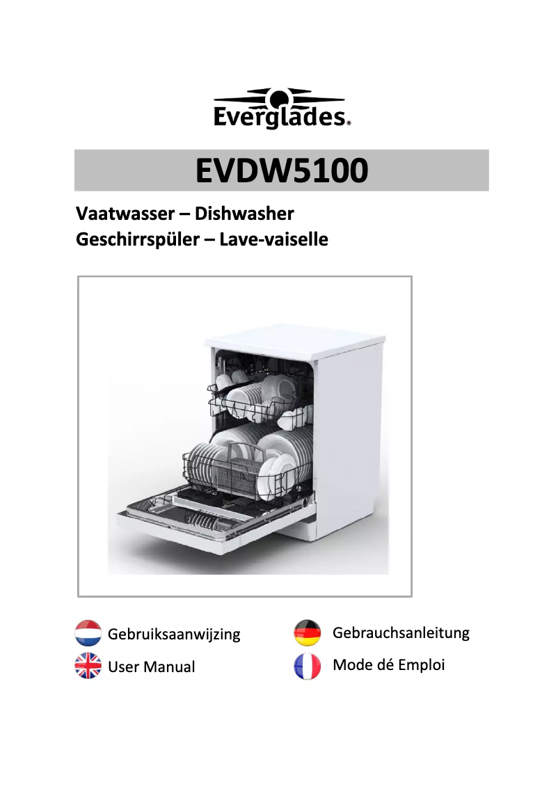 Page 1 de la notice Manuel utilisateur Everglades EDVW5100