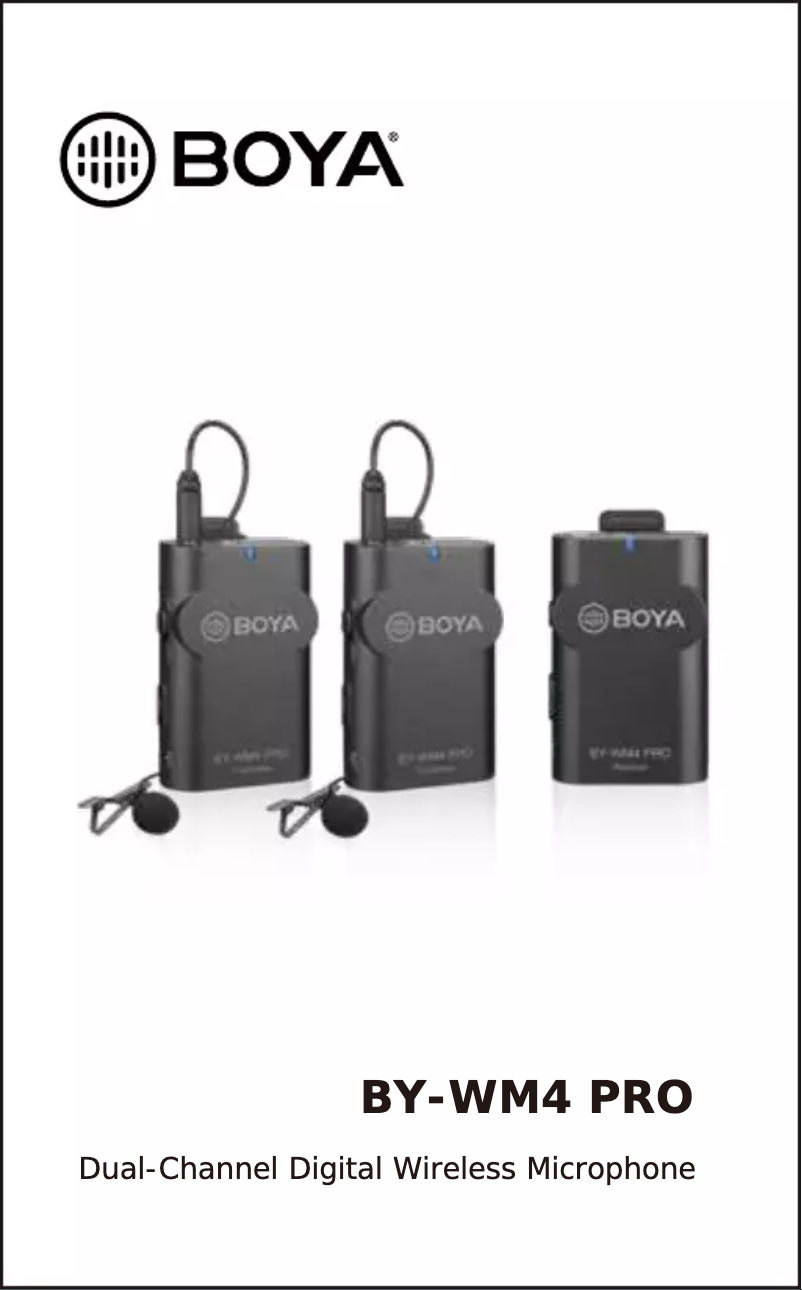 Page n°1 - Manuel utilisateur BOYA BY-WM4 PRO RXU