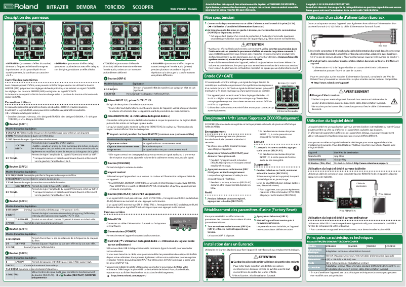 Image de la première page du manuel de l'appareil SCOOPER