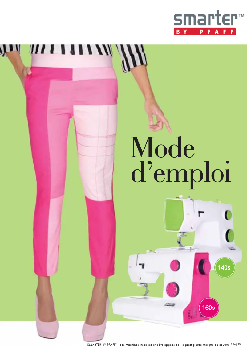 Page 1 de la notice Manuel utilisateur Pfaff Smarter by 160s