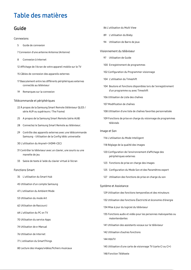 Image de la première page du manuel de l'appareil 65AU7105