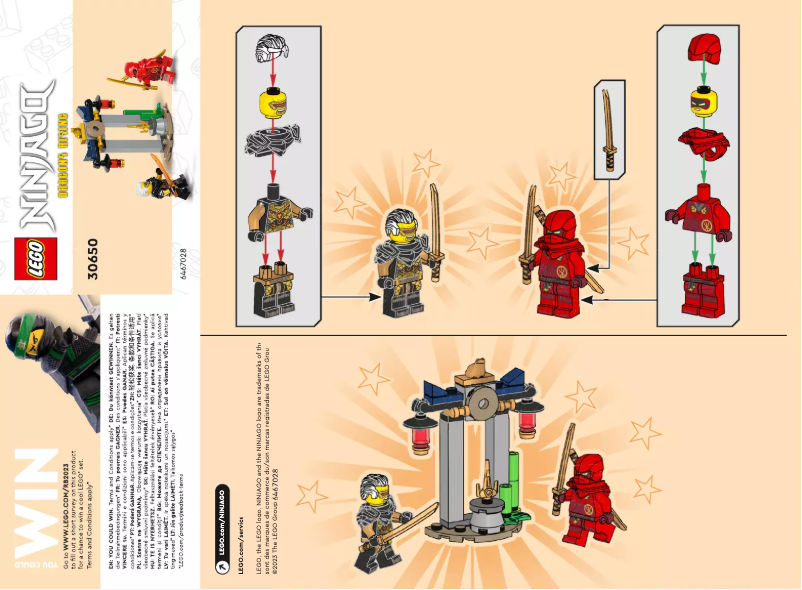 Image de la première page du manuel de l'appareil Ninjago 30650