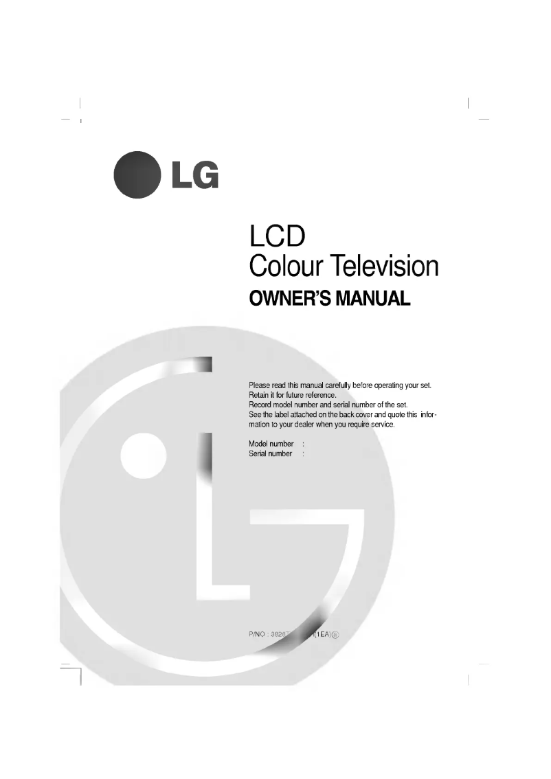 Página 1 del manual Manual de usuario LG RT-23LZ40
