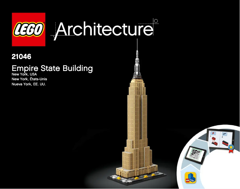 Page n°1 - Manuel utilisateur Lego Empire State Building 21046