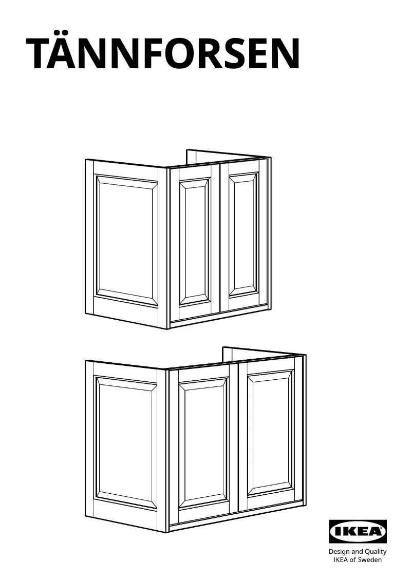 Image de la première page du manuel de l'appareil TÄNNFORSEN 305.354.68