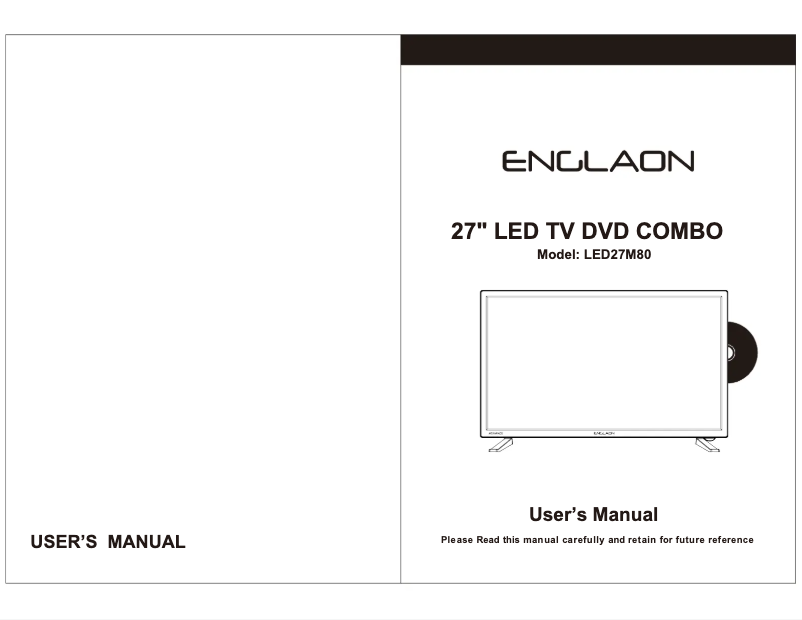 Page 1 de la notice Manuel utilisateur Englaon LED27M80