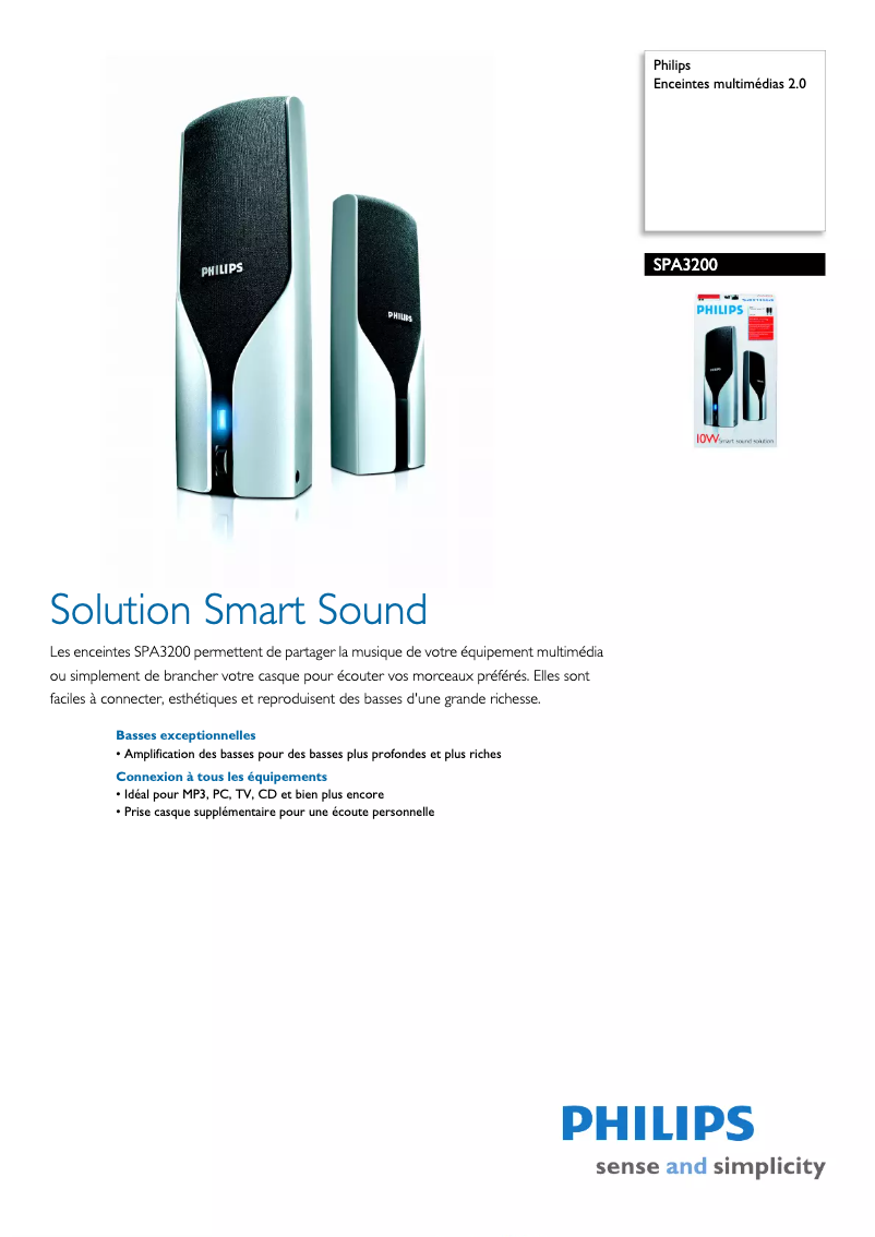Página 1 del manual Manual de usuario Philips SPA3200