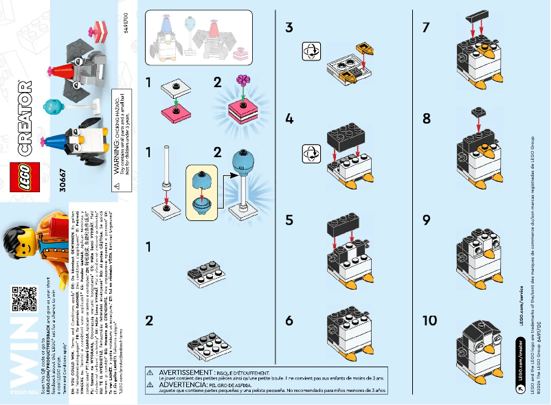 Page 1 de la notice Manuel utilisateur Lego Creator 30667