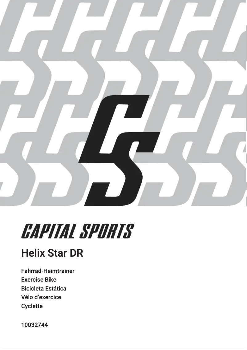 Image de la première page du manuel de l'appareil Helix Star DR