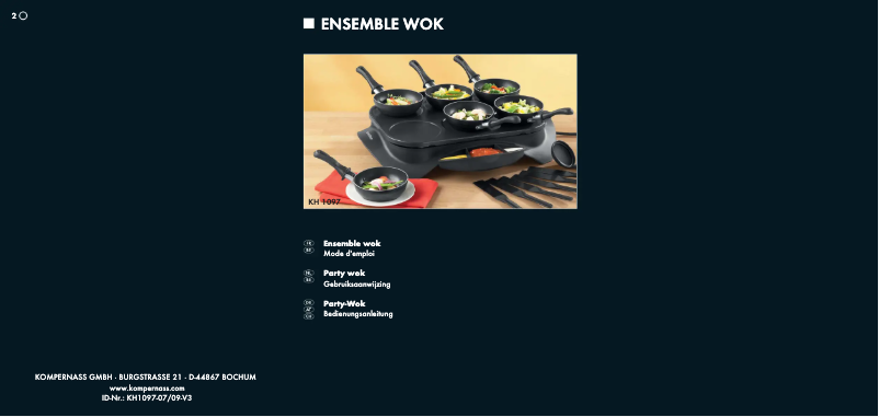 Page 1 de la notice Manuel utilisateur SilverCrest KH 1097