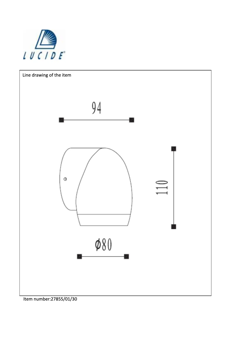 Page n°1 - Manuel utilisateur Lucide Odra