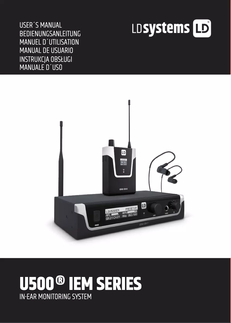 Page n°1 - Manuel utilisateur LD Systems U508