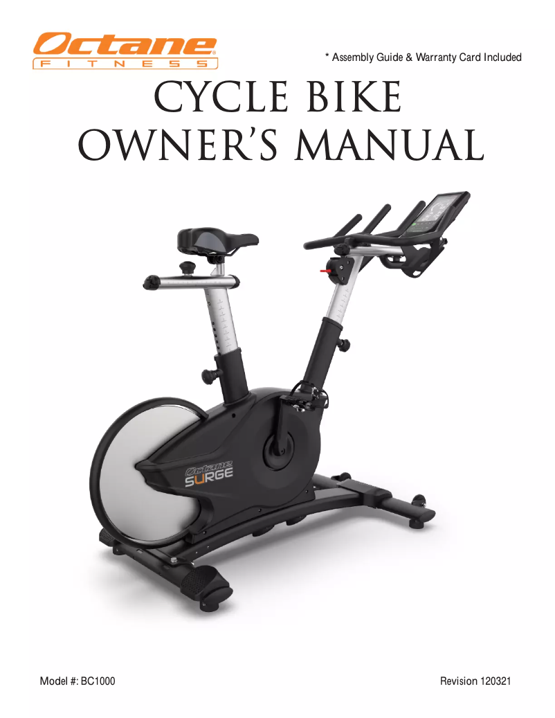 Page n°1 - Manuel utilisateur Octane Surge