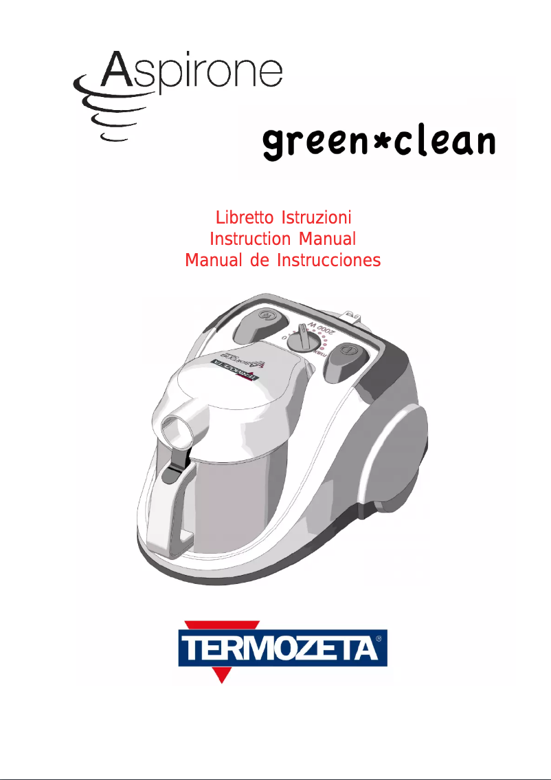 Image de la première page du manuel de l'appareil Green-Clean