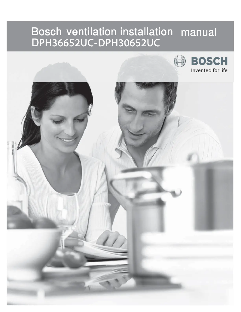 Page 1 de la notice Guide d'installation Bosch DPH36652UC
