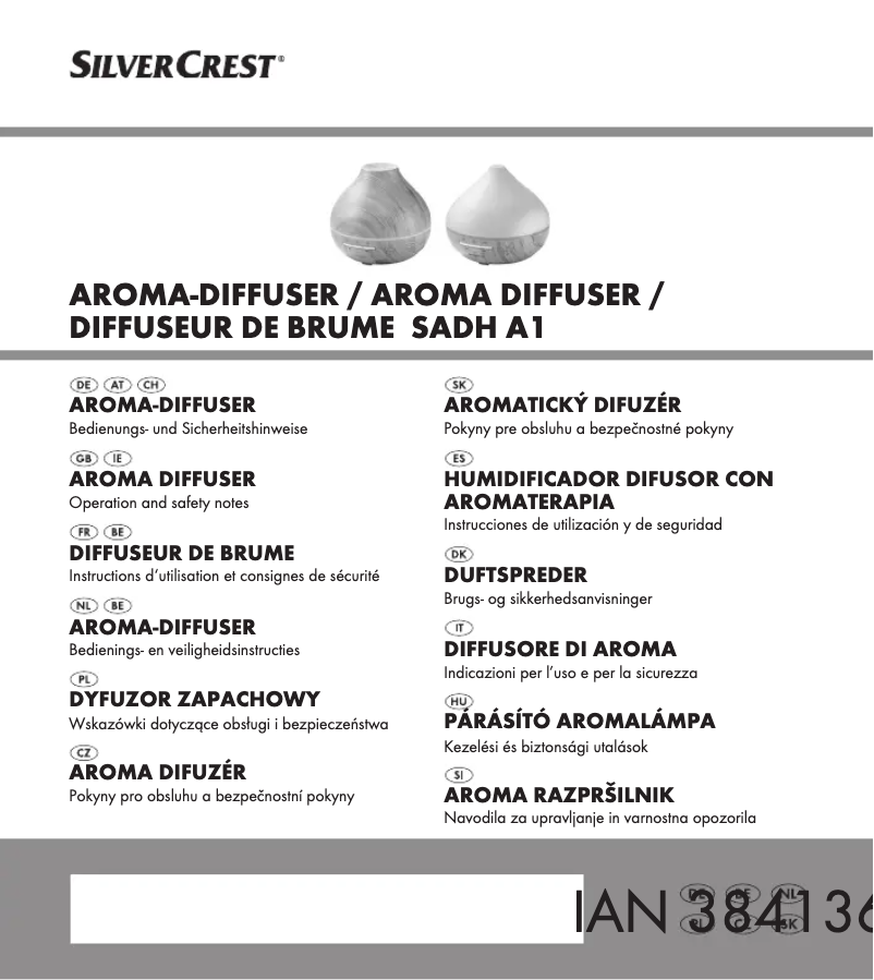 Page n°1 - Manuel utilisateur SilverCrest SADH A1