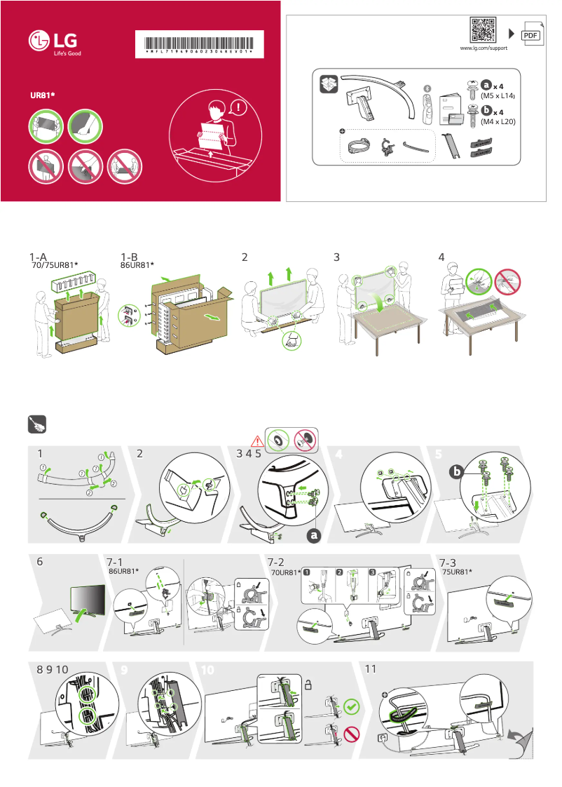 Image de la première page du manuel de l'appareil 75UR81003LJ