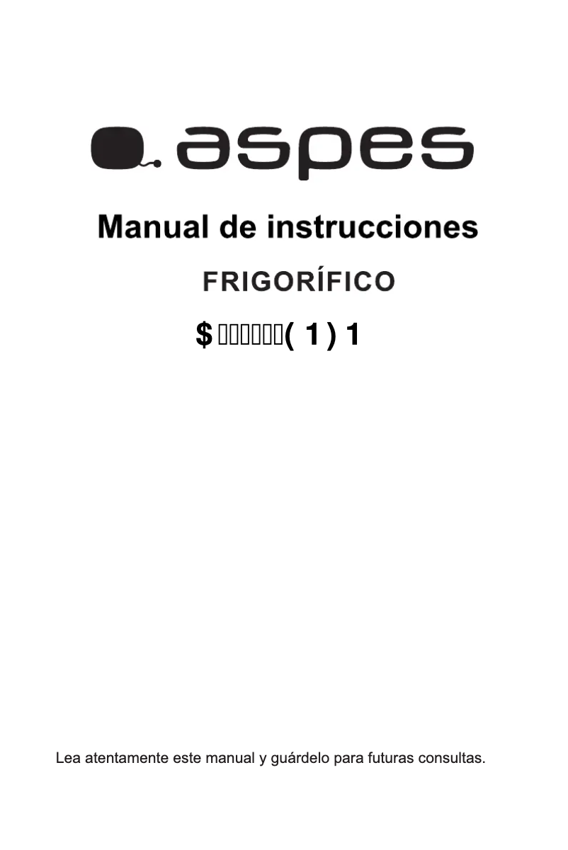 Image de la première page du manuel de l'appareil A419900ENFN