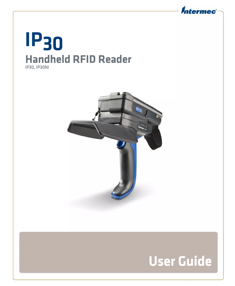 Image de la première page du manuel de l'appareil IP30A