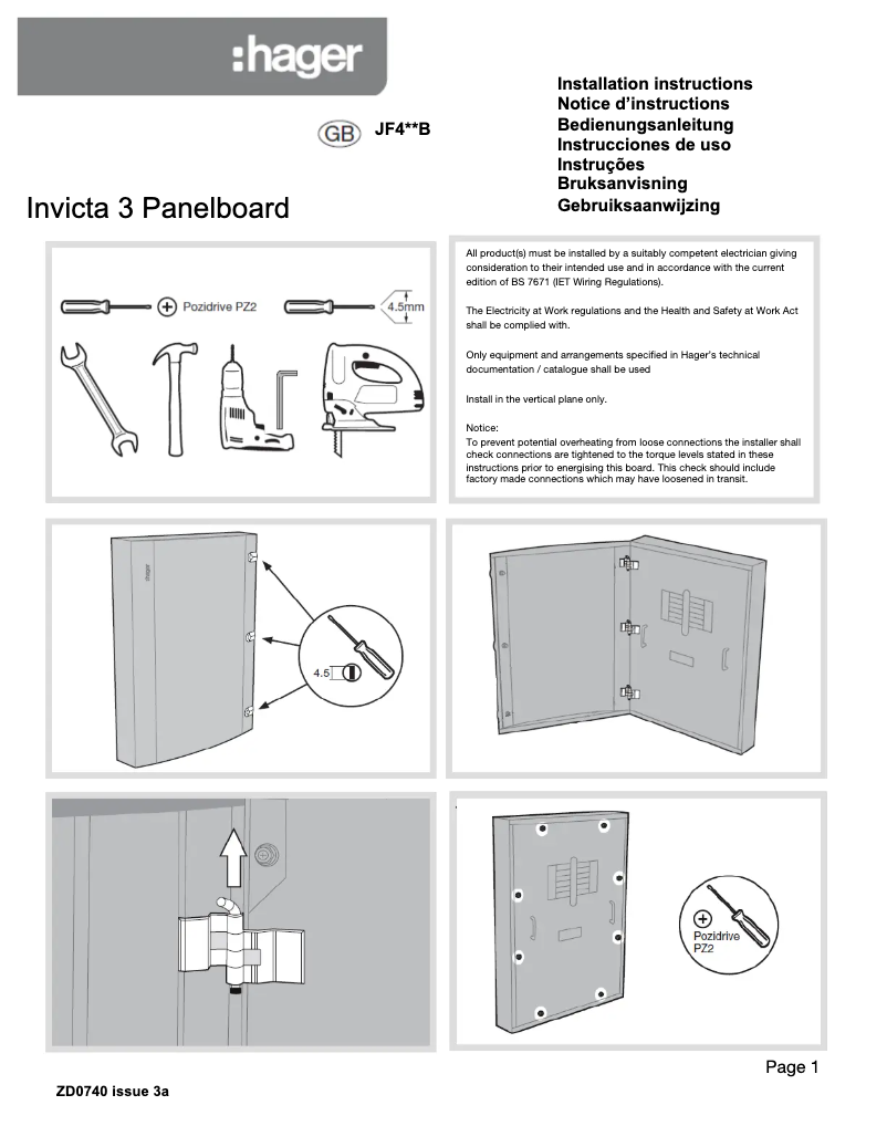 Image de la première page du manuel de l'appareil JF412B