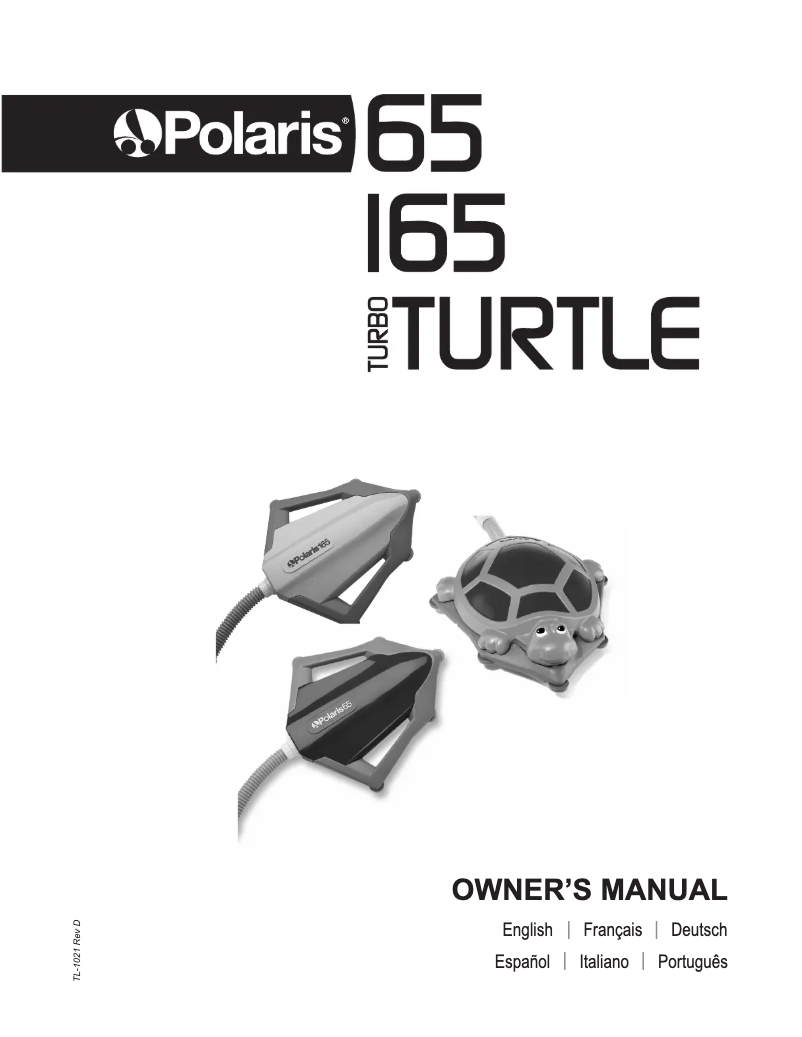 Page 1 de la notice Manuel utilisateur Polaris Turbo Turtle