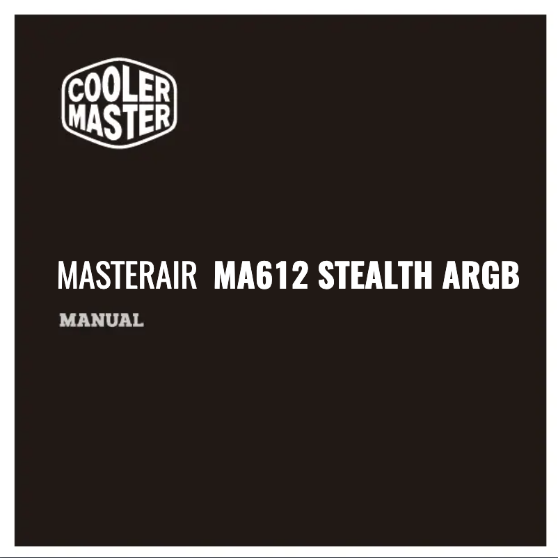 Page 1 de la notice Manuel utilisateur Cooler Master MasterAir MA612 Stealth