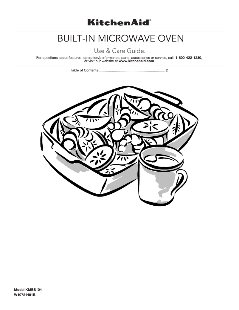 Image de la première page du manuel de l'appareil KMBS104EBL