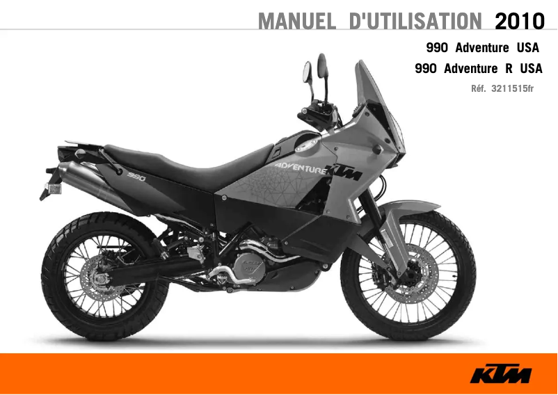 Página 1 del manual Manual de usuario KTM 990 Adventure (2010)