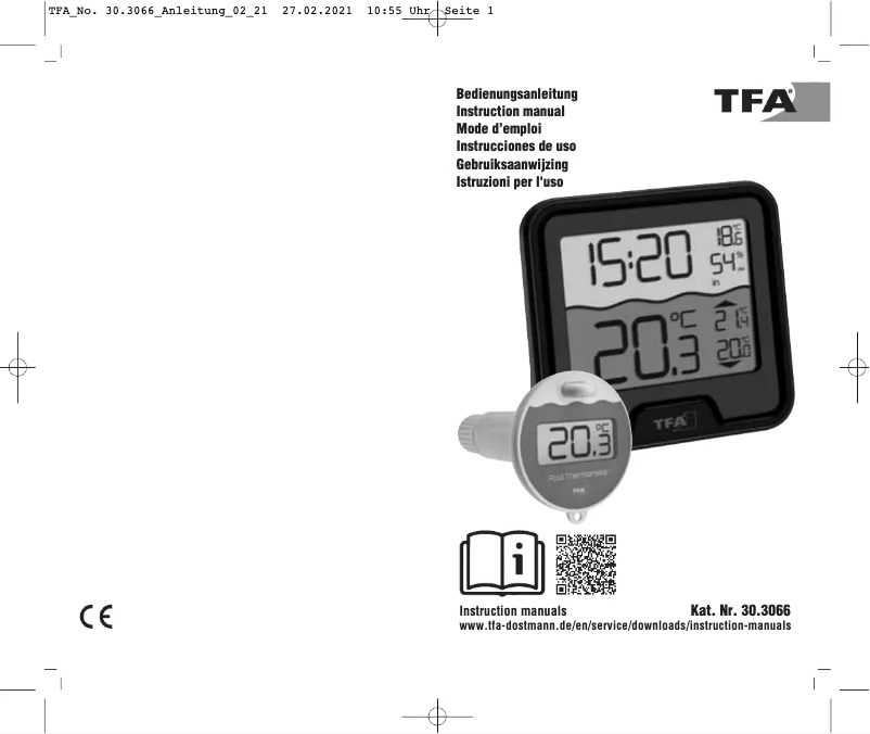 Página 1 del manual Manual de usuario TFA Marbella 30.3066.01