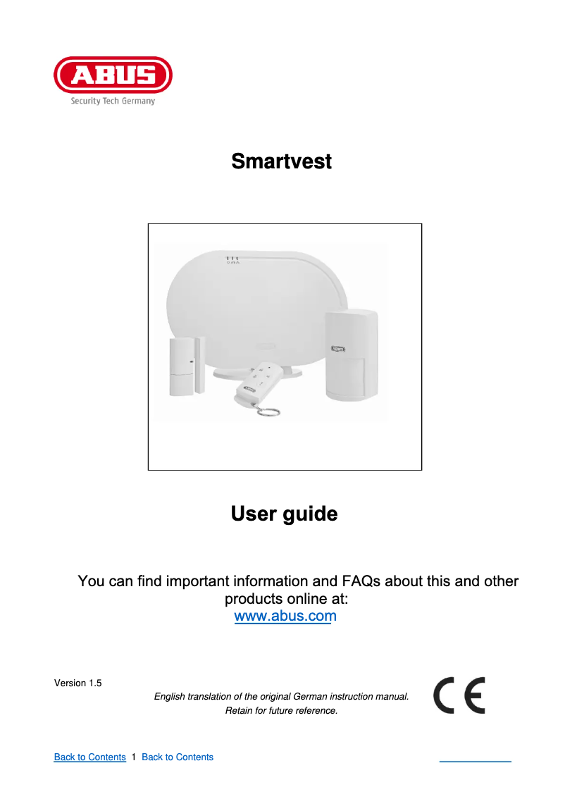 Página 1 del manual Manual de usuario Abus FUAA35000A