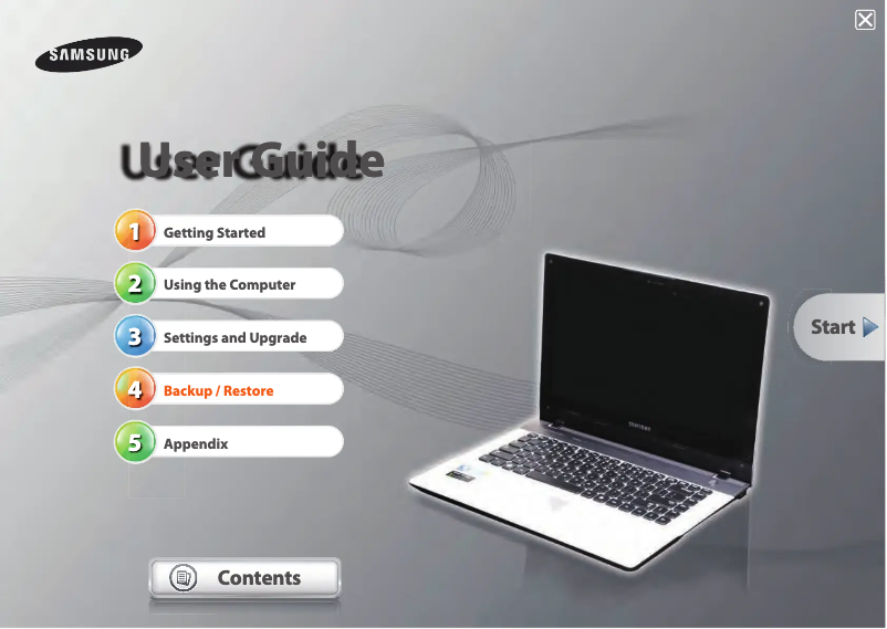 Image de la première page du manuel de l'appareil NP-QX310